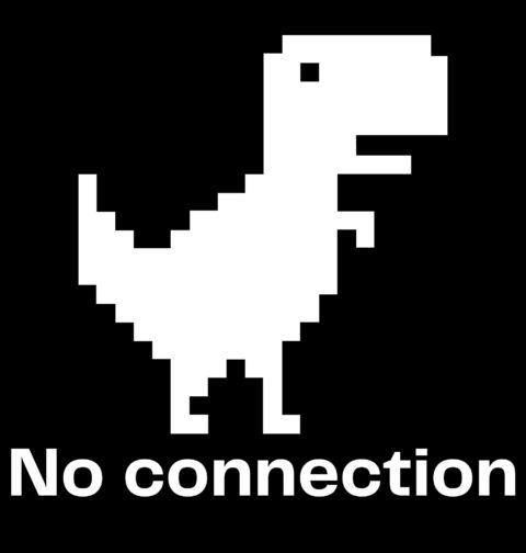 Obrázek produktu Dětské tričko Dinosaurus Hra Žádné Připojení No Connection