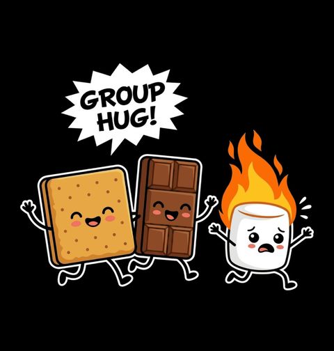 Obrázek produktu Dámské tričko Skupinové Objetí Group Hug S'mores