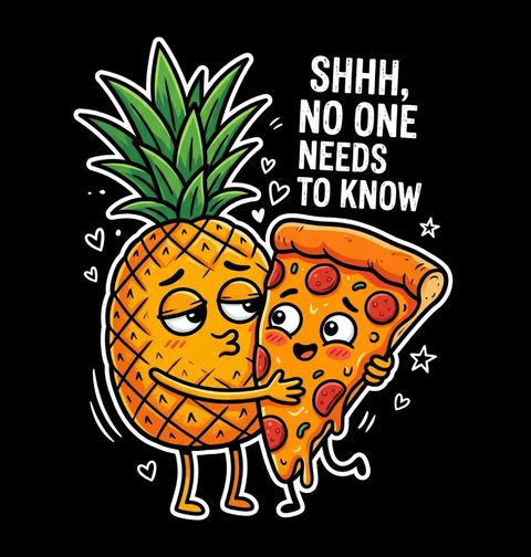 Obrázek produktu Pánská mikina Ananas na Pizze Hawai No One Need to Know