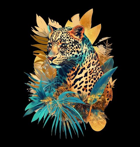 Obrázek produktu Pánské tričko Tropický Leopard
