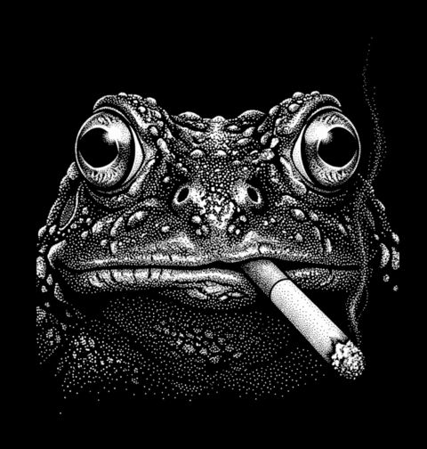 Obrázek produktu Dámské tričko Žába s Cigaretou