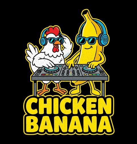 Obrázek produktu Dámské tričko DJ Duo Kuře a Banán