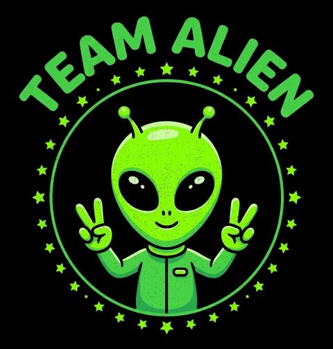 Obrázek produktu Dámské tričko Tým Mimozemšťanů Team Alien