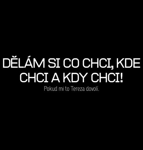 Obrázek produktu Pánská mikina Pokud mi to Tereza dovolí. Dělám si co chci, kde chci a kdy chci!