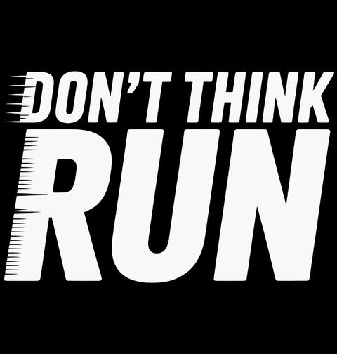 Obrázek produktu Pánské tričko Nepřemýšlej, Běž Don't Think Run