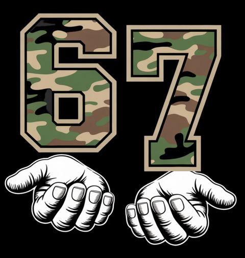 Obrázek produktu Dětské tričko Maskáčová Six Seven 67
