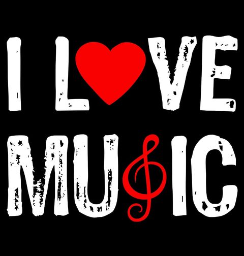 Obrázek produktu Pánská mikina Miluju Hudbu I love Music