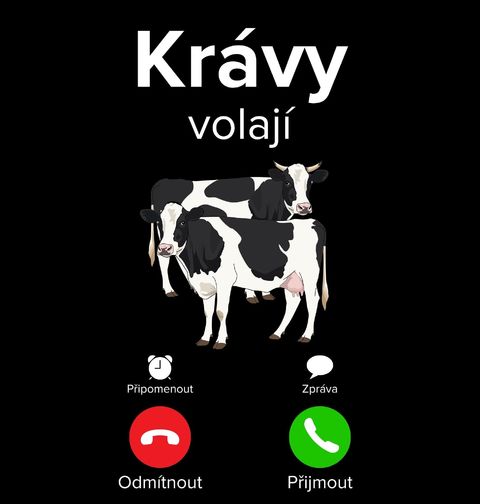 Obrázek produktu Pánské tričko Krávy volají Phone Call