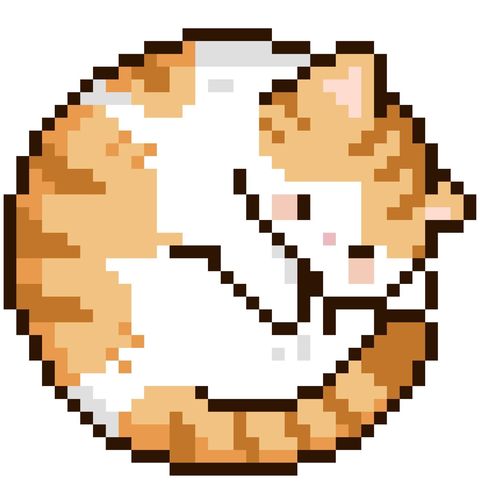 Obrázek produktu Dětské tričko Spící Pixelová Kočka