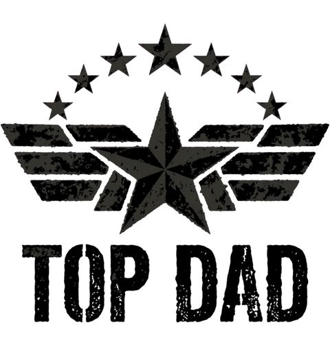 Obrázek produktu Pánské tričko Táta Rodinný Hrdina Top Dad Top Gun