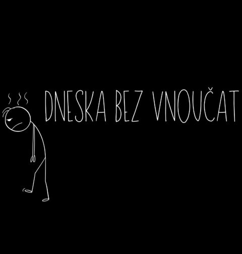 Obrázek produktu Pánské tričko Dneska bez Vnoučat Stickman