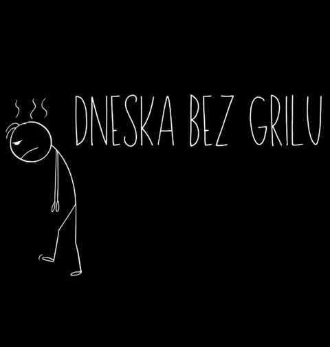Obrázek produktu Pánská mikina Dneska bez Grilu Stickman