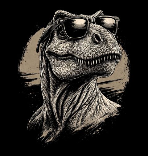Obrázek produktu Dětské tričko Tyranosaurus s Cool Brýlemi