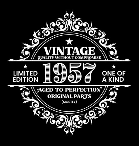 Obrázek produktu Pánské tričko Vintage 1957 Kvalita bez kompromisů