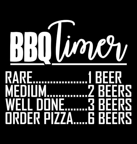 Obrázek produktu Pánské tričko BBQ Timer Pivo a Pizza
