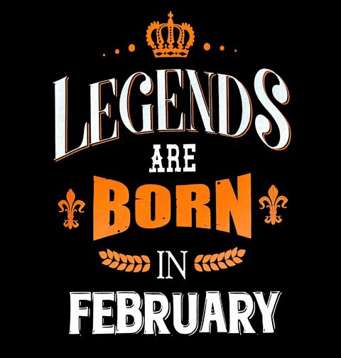 Obrázek produktu Pánské tričko Legendy se rodí v Únoru! Legends are born in February