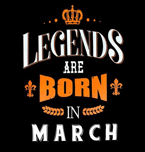 Obrázek produktu Pánské tričko Legendy se rodí v Březnu! Legends are born in March