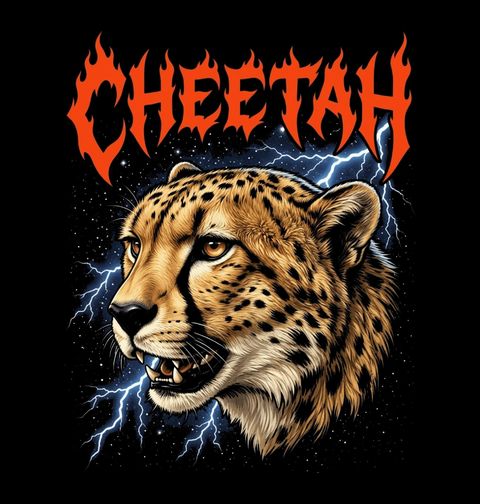 Obrázek produktu Pánské tričko Metalový Gepard Cheetah