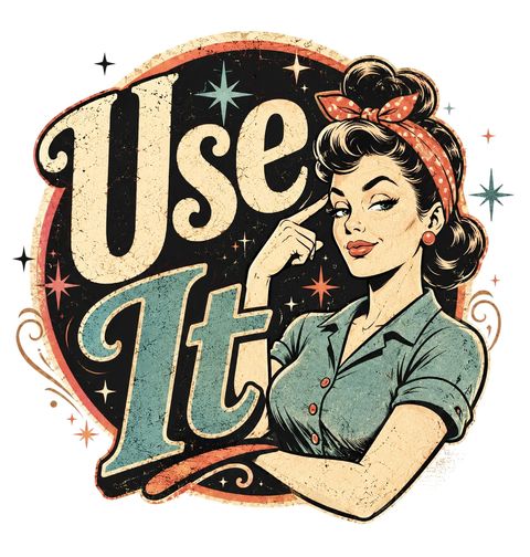Obrázek produktu Pánské tričko Používej Mozek Retro Žena Use It