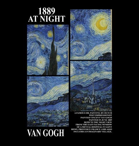 Obrázek produktu Dětské tričko Hvězdná noc The Starry Night 1889 Vincent van Gogh
