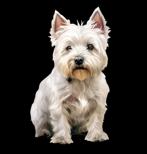 Obrázek produktu Pánské tričko Klasický West Highland White Teriér