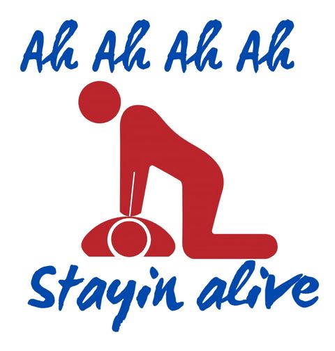 Obrázek produktu Dámské tričko Ah Ah Ah Ah Stayin' Alive
