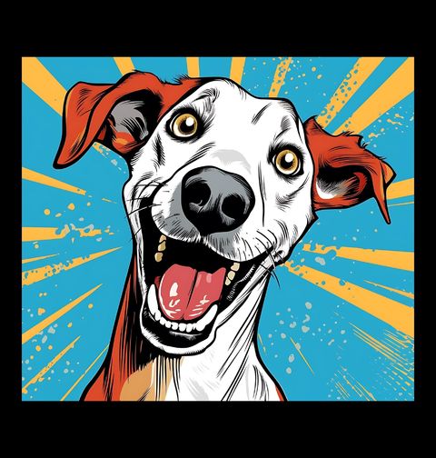 Obrázek produktu Dětské tričko Whippet Pop-art