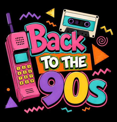 Obrázek produktu Dámské tričko Zpátky do 90. let Back to the 90s