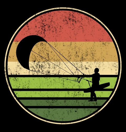 Obrázek produktu Pánské tričko Vintage Kitesurfing