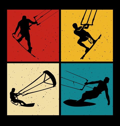 Obrázek produktu Pánské tričko Kitesurfing Život na vlnách