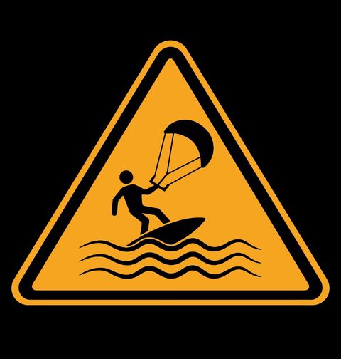 Obrázek produktu Pánské tričko Pozor Kitesurfing Zóna
