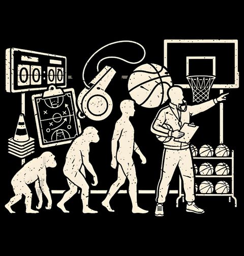 Obrázek produktu Pánské tričko Evoluce Basketbalového Trenéra