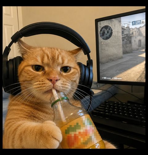 Obrázek produktu Pánské tričko Gamer Kočka u Počítače