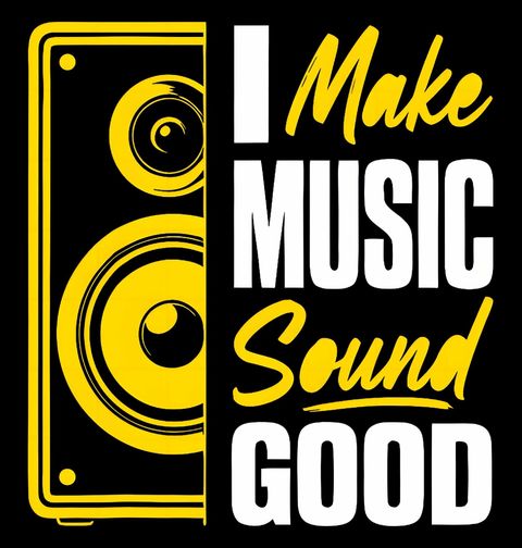 Obrázek produktu Pánské tričko Díky Mně Zní Hudba Lépe I Make Music Sound Good