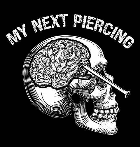 Obrázek produktu Pánské tričko Lobotomie Můj Příští Piercing My Next Piercing