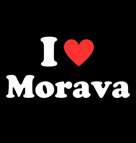 Obrázek produktu Pánské tričko Moc Miluji Moravu I Love Morava