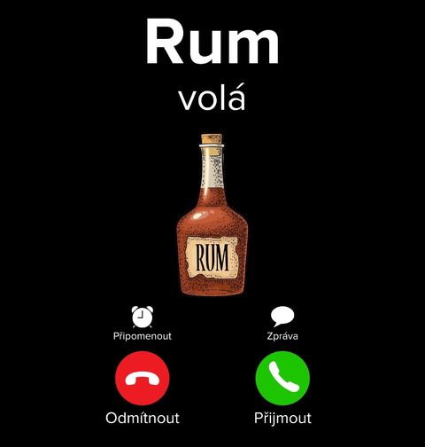 Obrázek produktu Pánské tričko Rum volá Phone Call