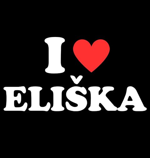 Obrázek produktu Pánské tričko Miluji Elišku I Love Eliška