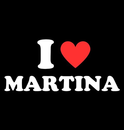 Obrázek produktu Pánské tričko Miluji Martinu I Love Martina