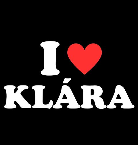Obrázek produktu Pánské tričko Miluji Kláru I Love Klára