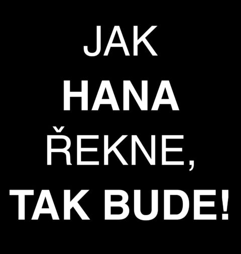 Obrázek produktu Pánské tričko Jak Hana Řekne tak Bude