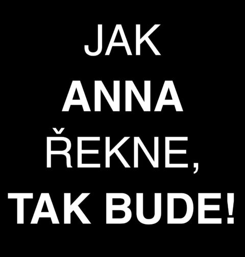 Obrázek produktu Pánské tričko Jak Anna Řekne tak Bude