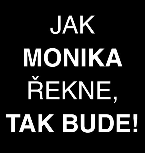 Obrázek produktu Pánské tričko Jak Monika Řekne tak Bude