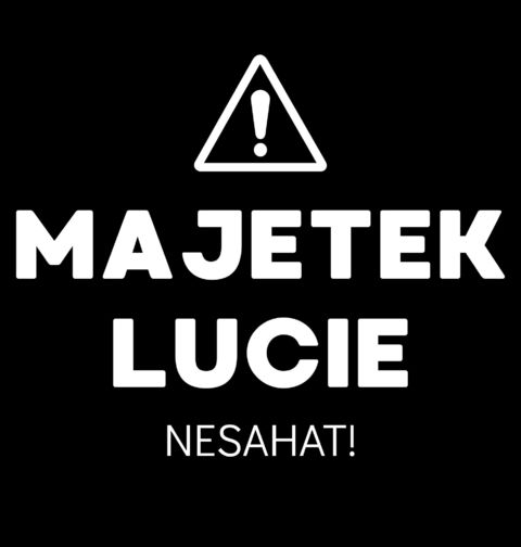 Obrázek produktu Pánské tričko Majetek Lucie Nesahat