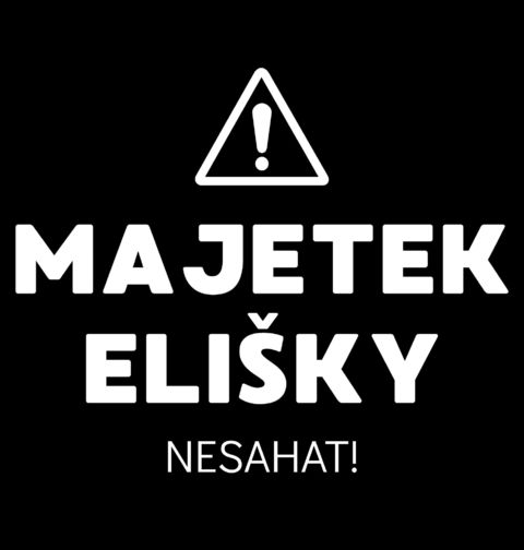 Obrázek produktu Pánské tričko Majetek Elišky Nesahat