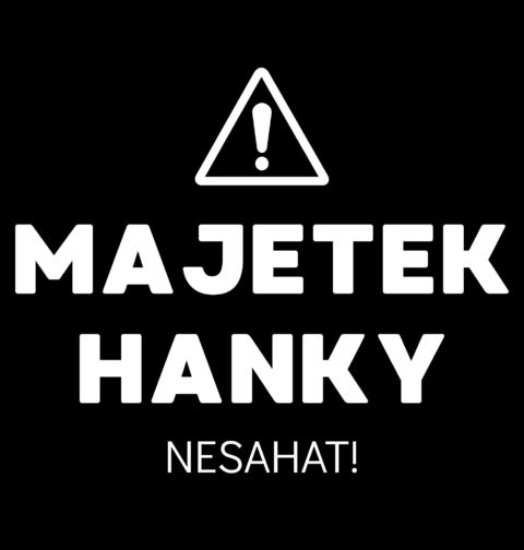 Obrázek produktu Pánské tričko Majetek Hanky Nesahat