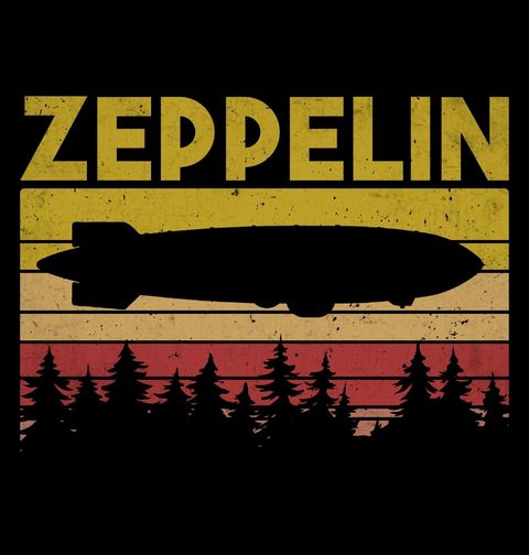 Obrázek produktu Pánské tričko Vzducholoď Zepelín při Západu Slunce Zeppelin