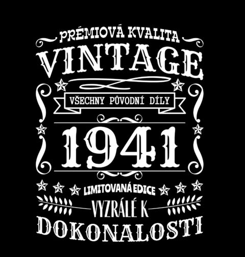 Obrázek produktu Pánské tričko Ročník 1941 Prémiová kvalita
