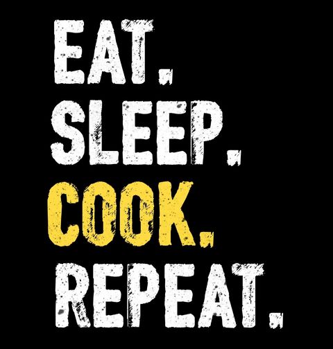 Obrázek produktu Pánské tričko Jez Spi Vař Opakuj Eat Sleep Cook Repeat
