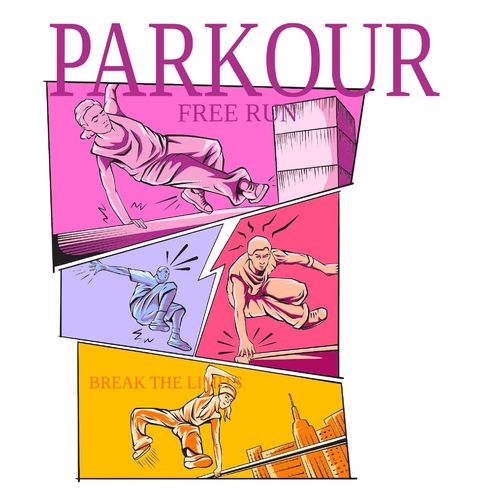 Obrázek produktu Dámské tričko Parkour v Ulicích Free Run